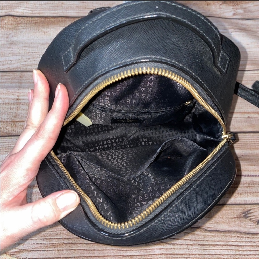 Kate Spade Black “Run Wild” Tomi Backpack Purse - Picture 7 of 13